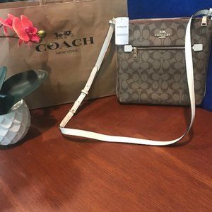 Coach Rowan File Signature Gold/Khaki/Chalk 👜